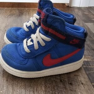 Nike Kids Royal Blue and Crimson Sneakers